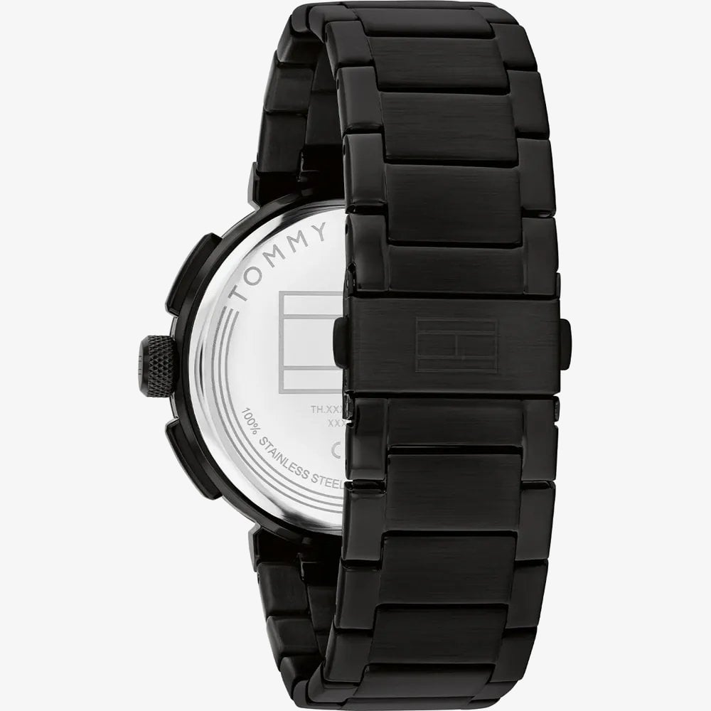 Tommy Hilfiger Mens Lorenzo Black Dial Bracelet Watch 1792119