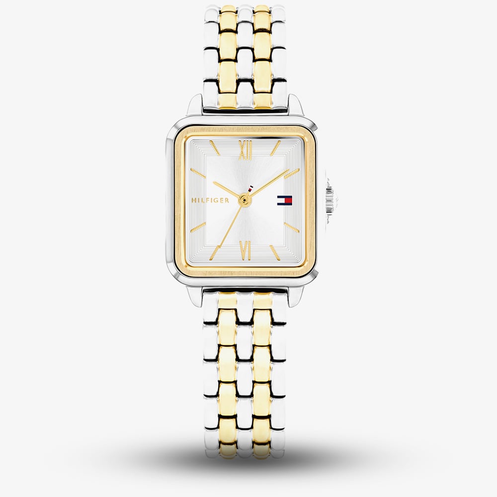 House of Watches - Tommy Hilfiger Ladies Mia Two Tone Square Dial Watch 1782861