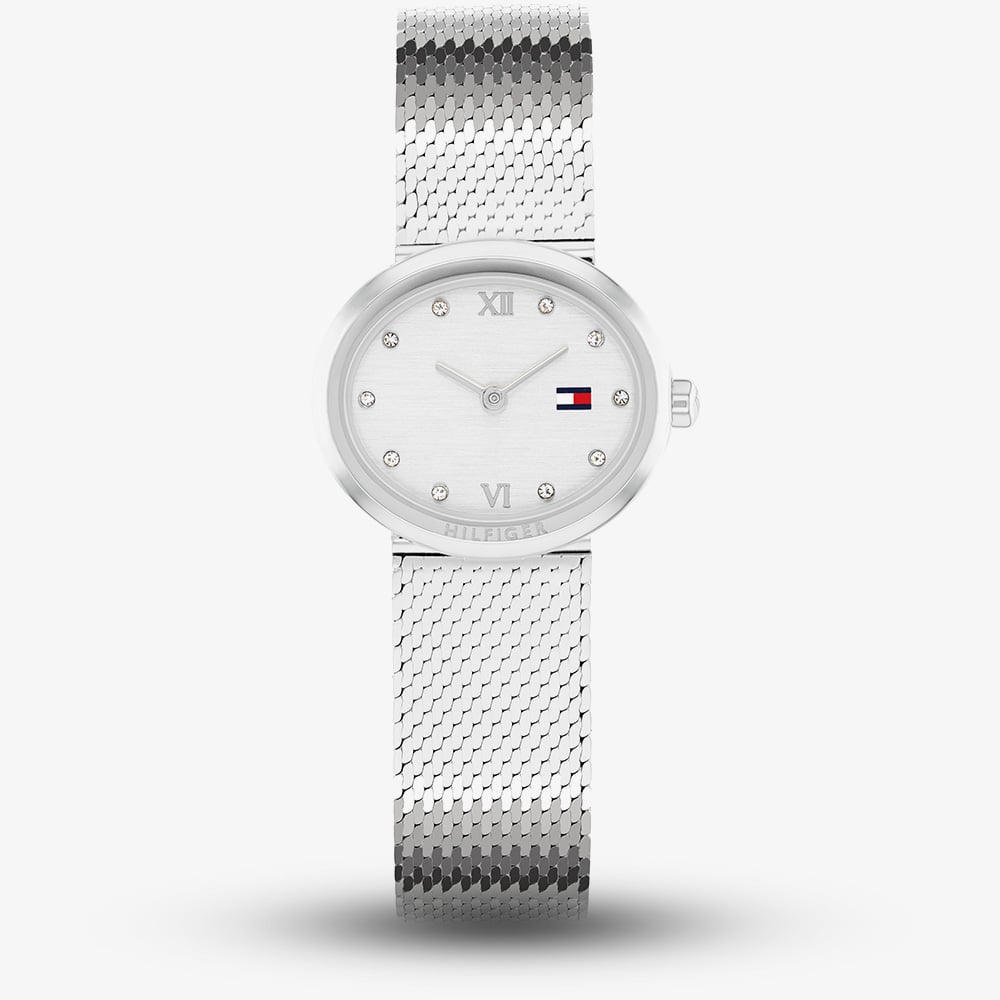 House of Watches - Tommy Hilfiger Ladies Moira Stainless Steel Mesh Bracelet Watch 1782846