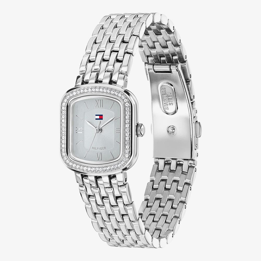 Tommy Hilfiger Ladies Abby Square Blue Dial Bracelet Watch 1782921