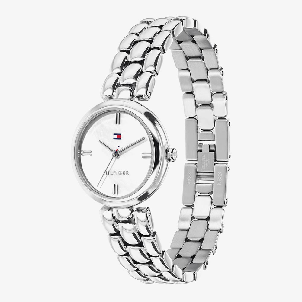 Tommy Hilfiger Ladies Annie White Mother of Pearl Dial Bracelet Watch Dl 1782929
