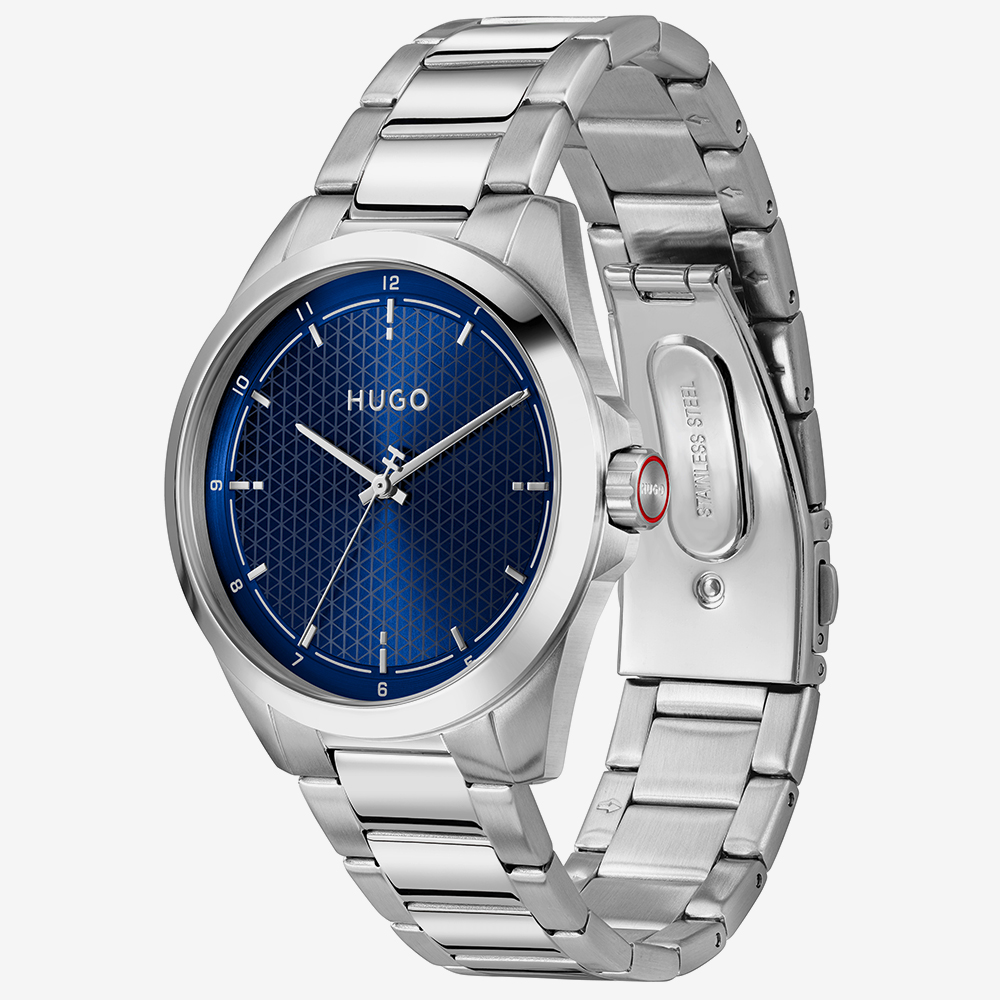 HUGO Mens #Seam Blue Bracelet Watch 1530451