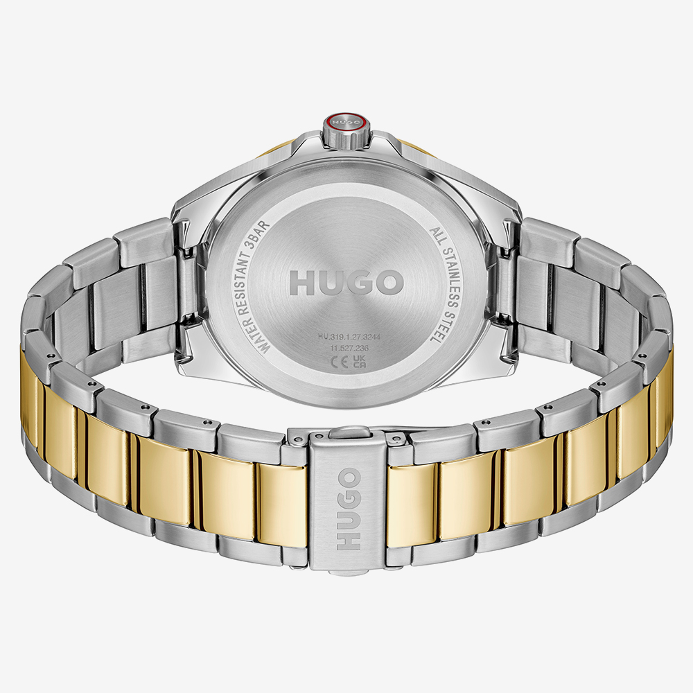 HUGO Mens #Seam Two Colour Bracelet Watch 1530452