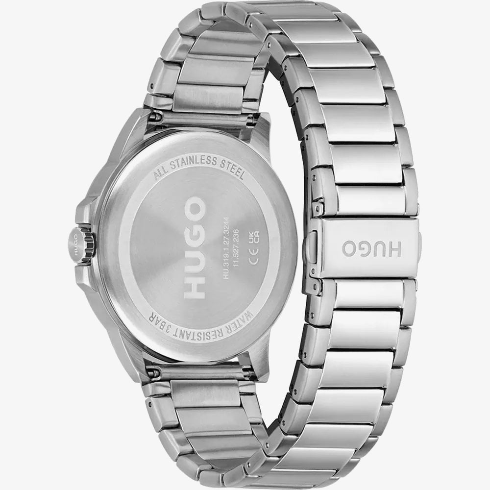 HUGO Mens #First Black Dial Bracelet Watch 1530246