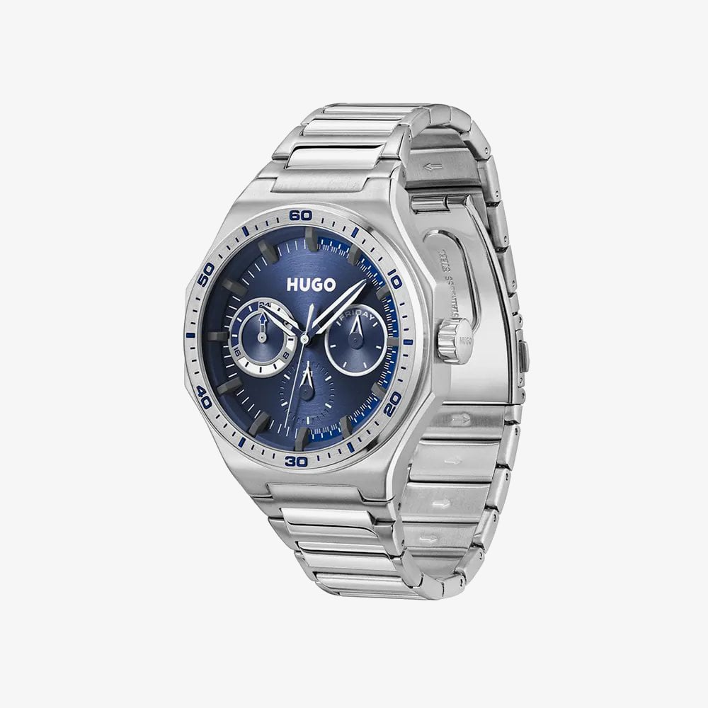 HUGO Mens #Grail Sport Blue Dial Bracelet Watch 1530400