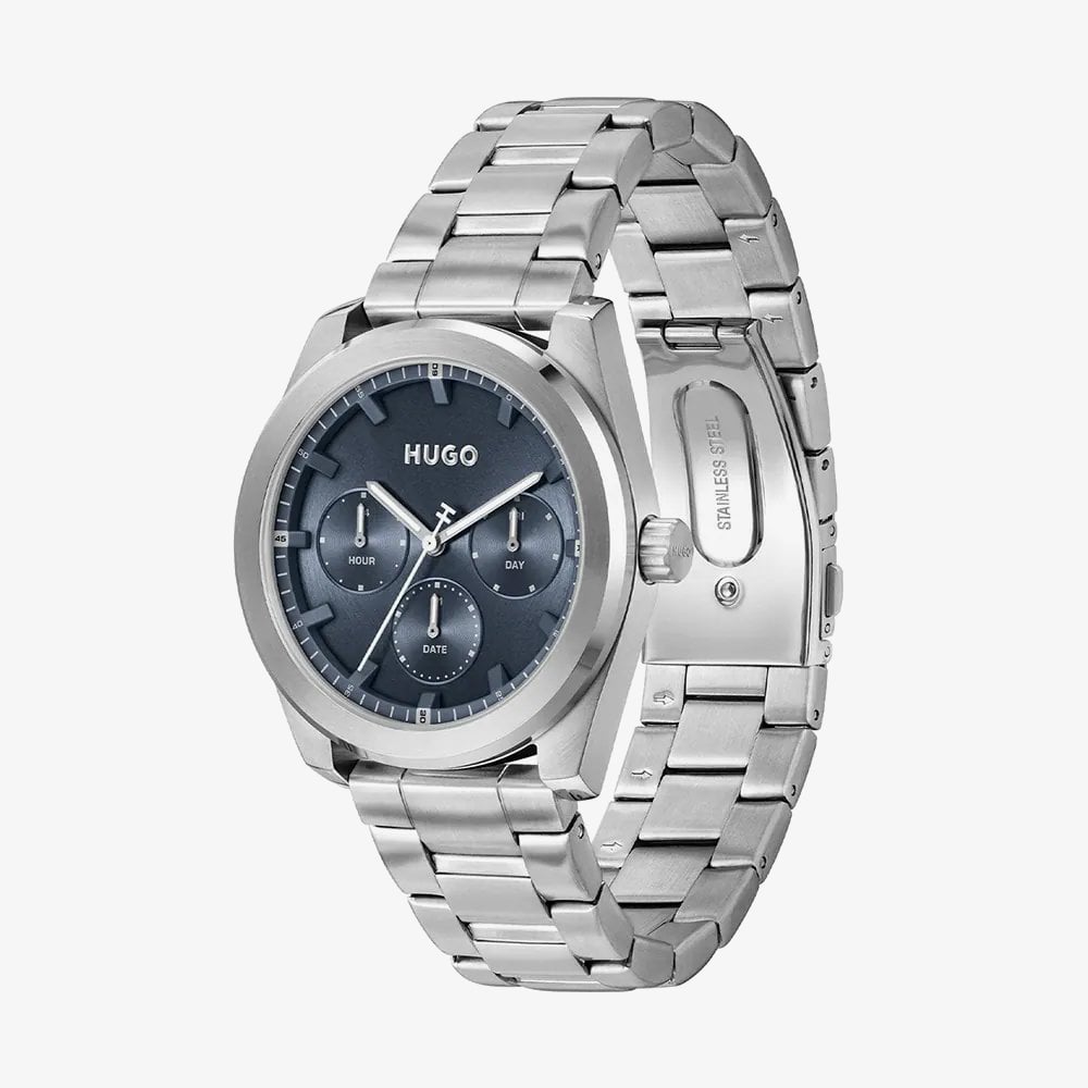 HUGO Mens #Bright Sport Blue Dial Bracelet Watch 1530424
