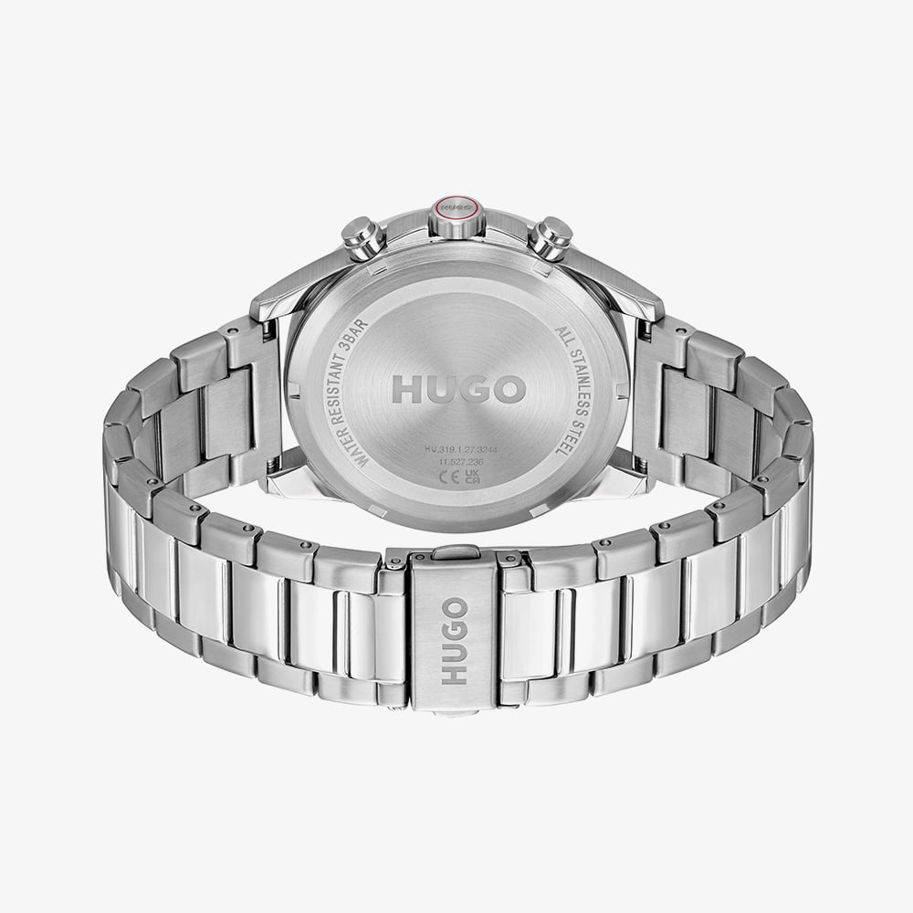 HUGO Mens #Drift Black Dial Bracelet Watch 1530478