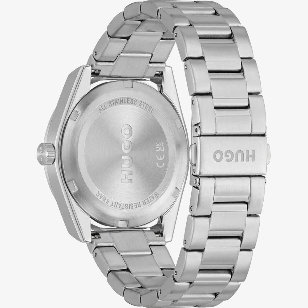 HUGO Mens #Bright Blue Dial Bracelet Watch 1530361