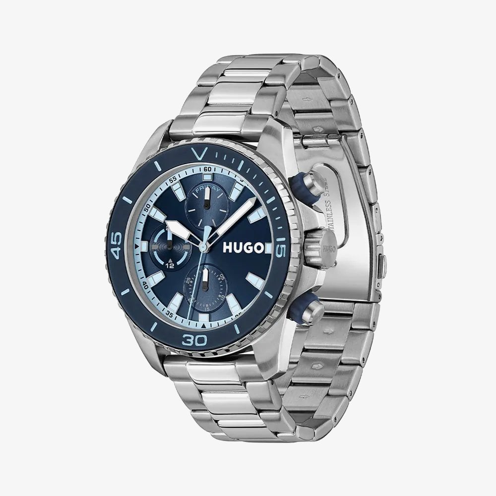 HUGO Mens #Dive Blue Dial Bracelet Watch 1530429