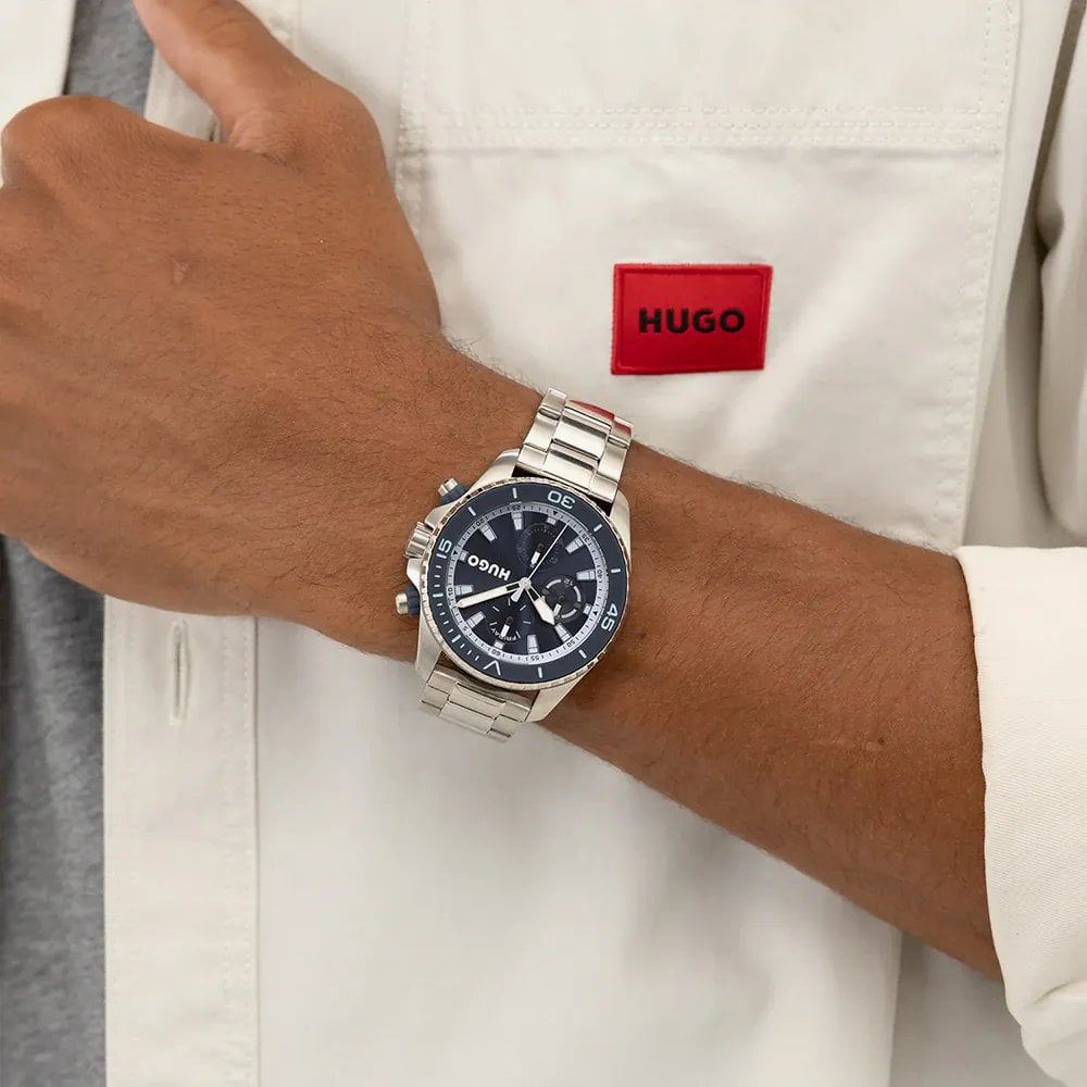 HUGO Mens #Dive Blue Dial Bracelet Watch 1530429