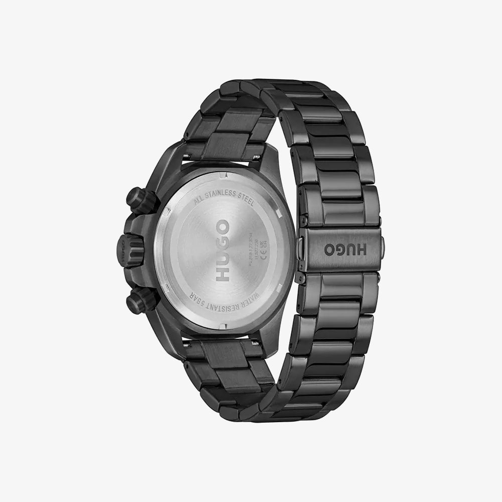 HUGO Mens #Dive Black Dial Bracelet Watch 1530431