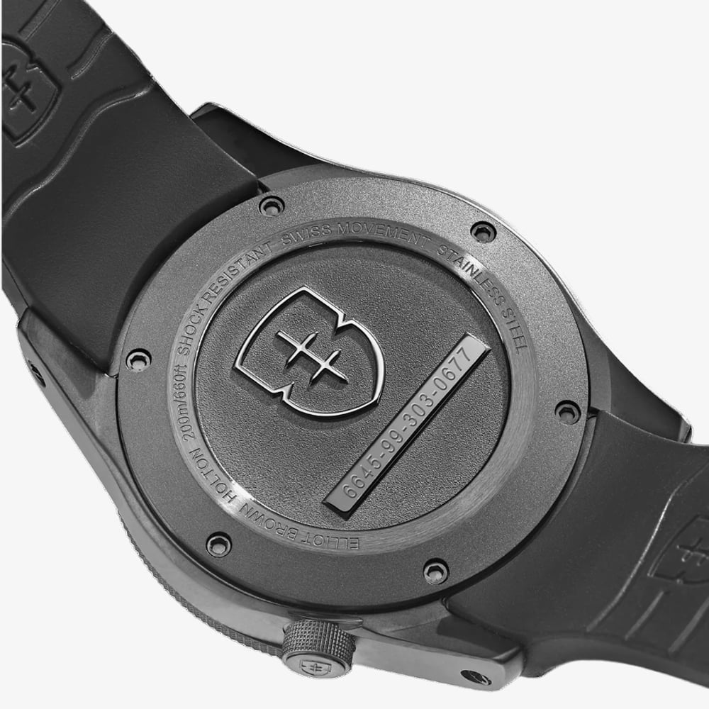 0275 Elliot Brown Holton Professional Black Rubber Watch 101-001-R06