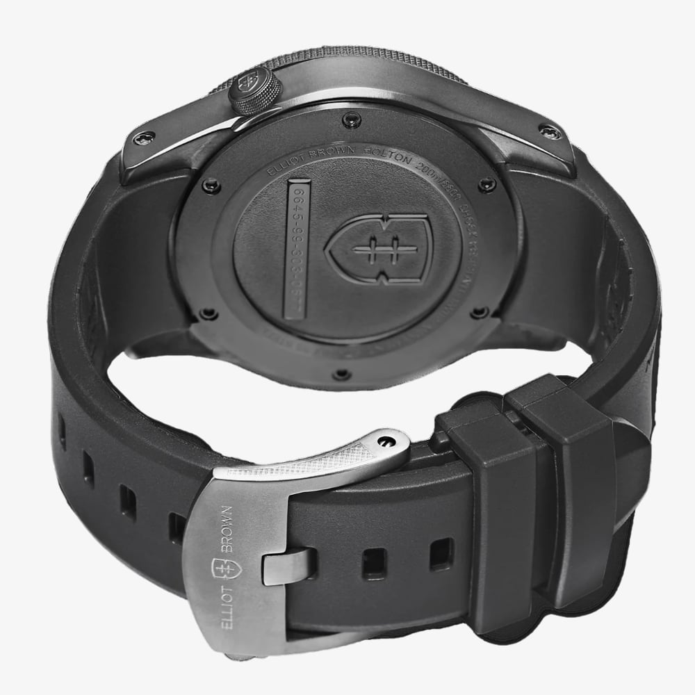 0275 Elliot Brown Holton Professional Black Rubber Watch 101-001-R06