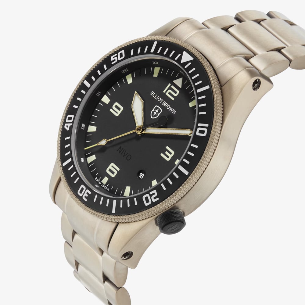 Elliot Brown Holton Professional Nivo Bronze & Green Watch 101-004-B12