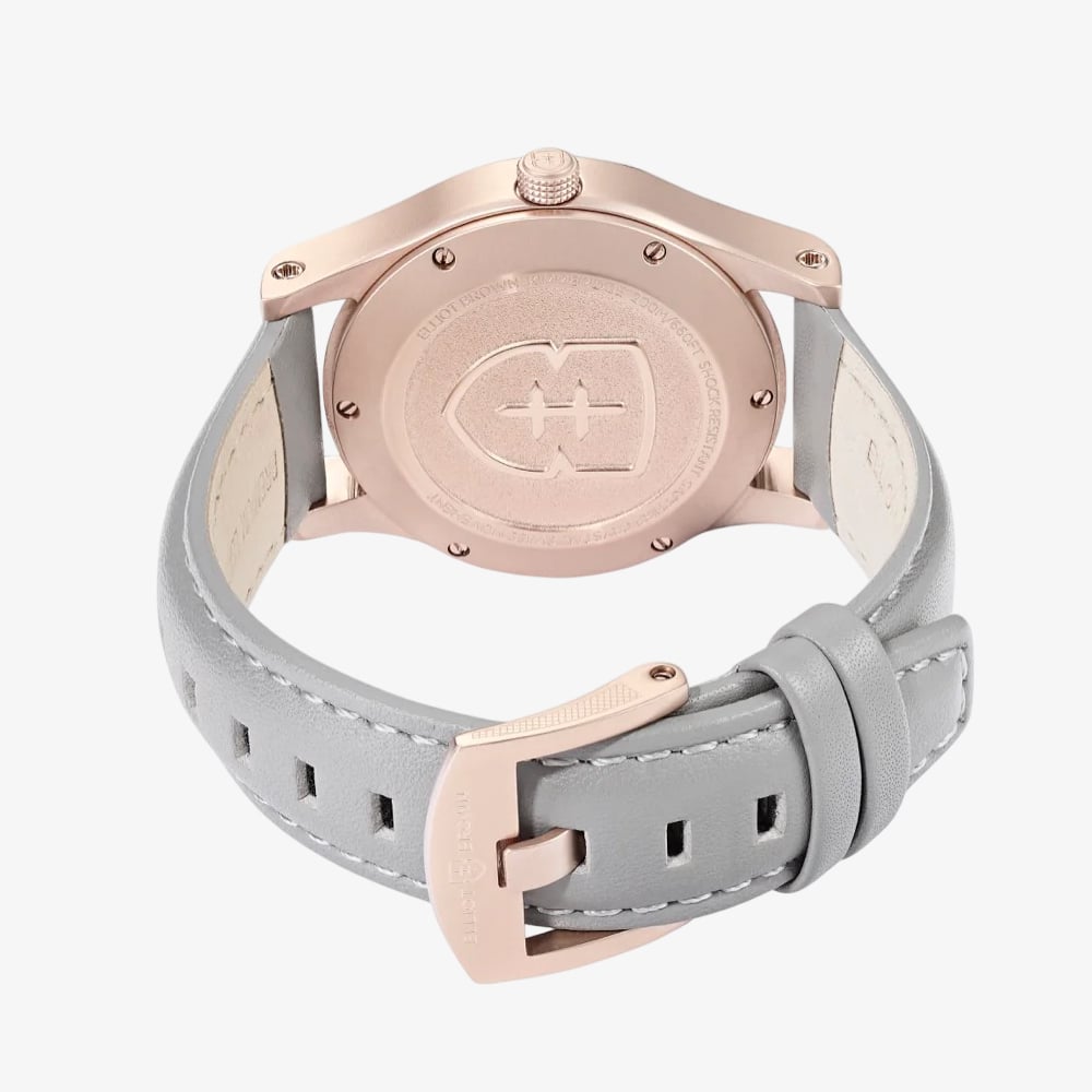 Elliot Brown Ladies Kimmeridge Grey Leather Strap Watch 405-012-L62