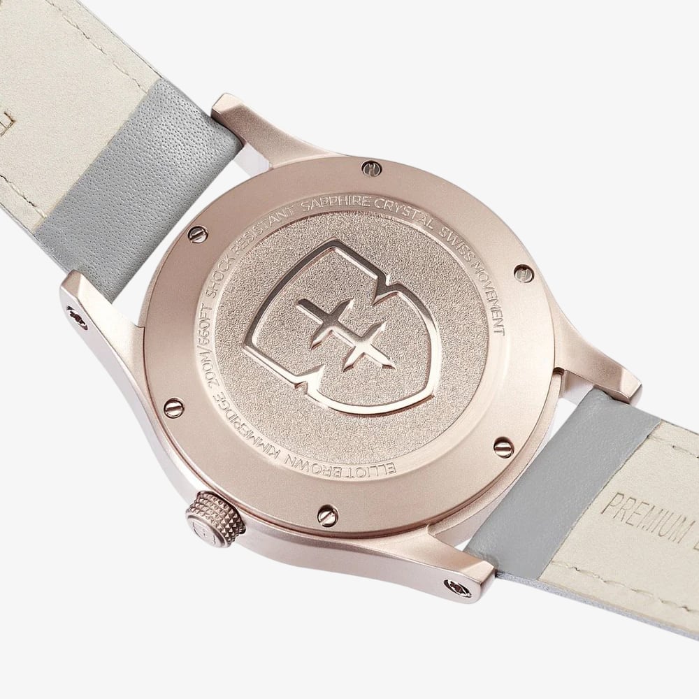 Elliot Brown Ladies Kimmeridge Grey Leather Strap Watch 405-012-L62