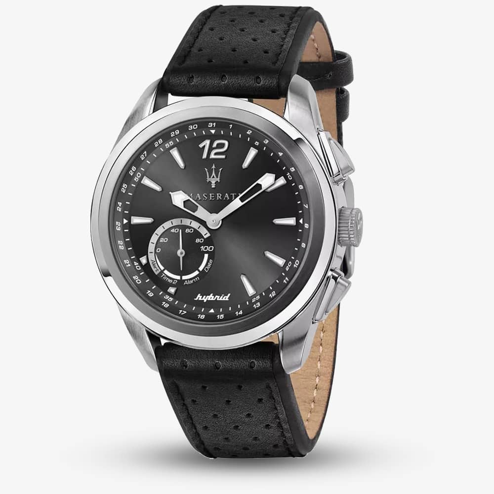 House of Watches - Maserati Traguardo Black Hybrid Smartwatch R8851112001