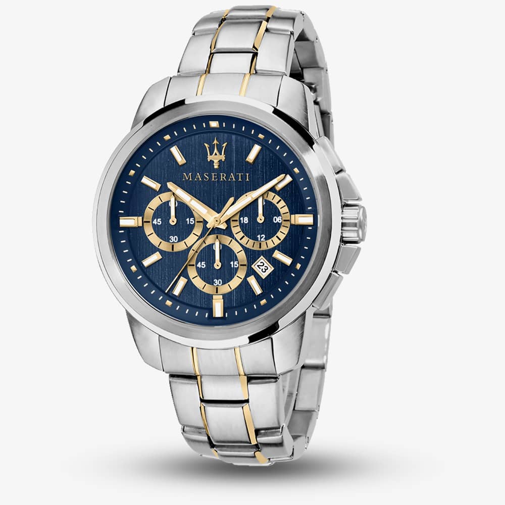 House of Watches - Maserati Successo Blue Dial Chronograph Watch R8873621016