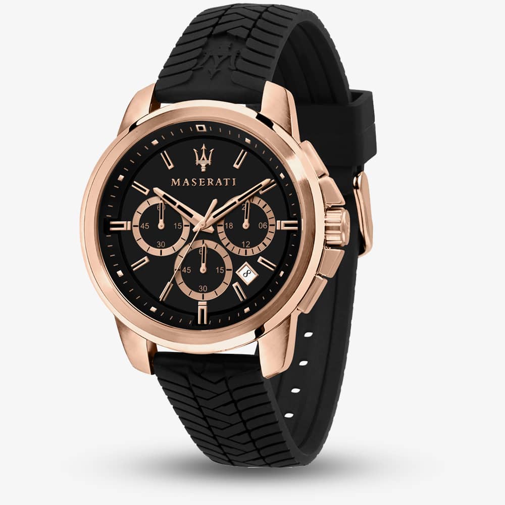 Maserati Men's Silicone Black Successo Strap Watch - W81148 R8871621012 - Image 5