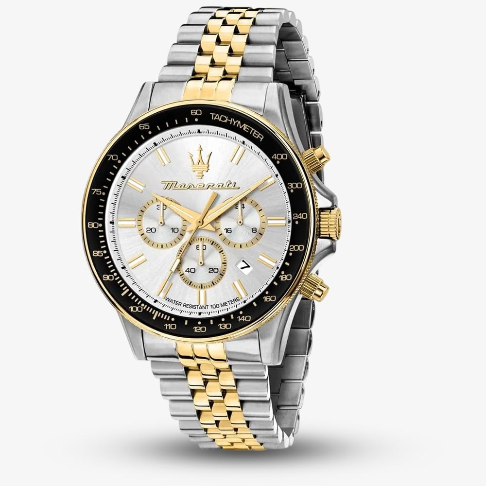 Maserati R8873640024 Men's Sfida Sport (44mm) White Dial / Watch - Image 4