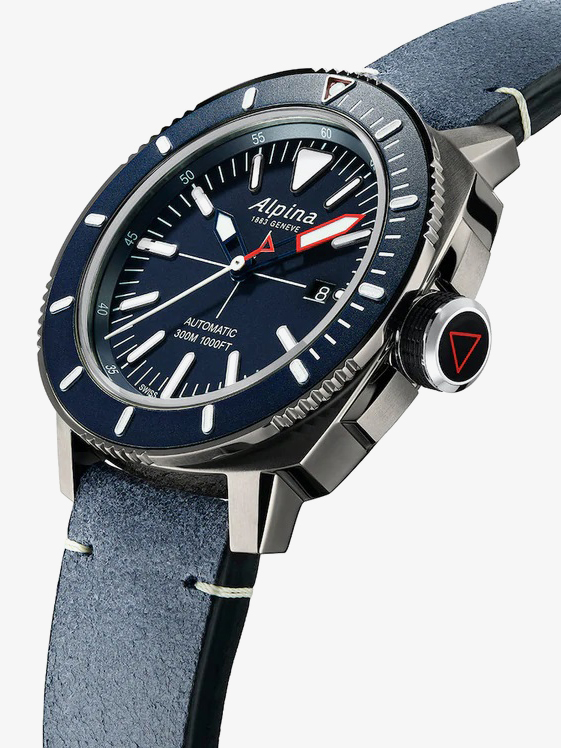 Alpina Mens Seastrong Diver 300 Navy Dial Watch AL-525LNN4TV6