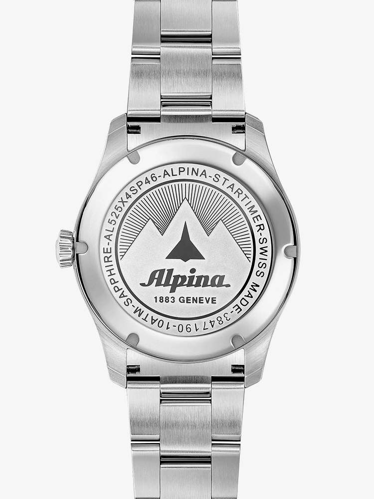 Alpina Mens Startimer Pilot Automatic Watch AL-525BW4S26B