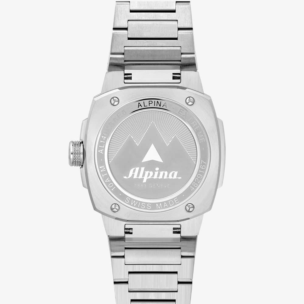 Alpina Mens Alpiner Extreme Solarmetre Red Dial Bracelet Watch AL-140BRG3AE6B