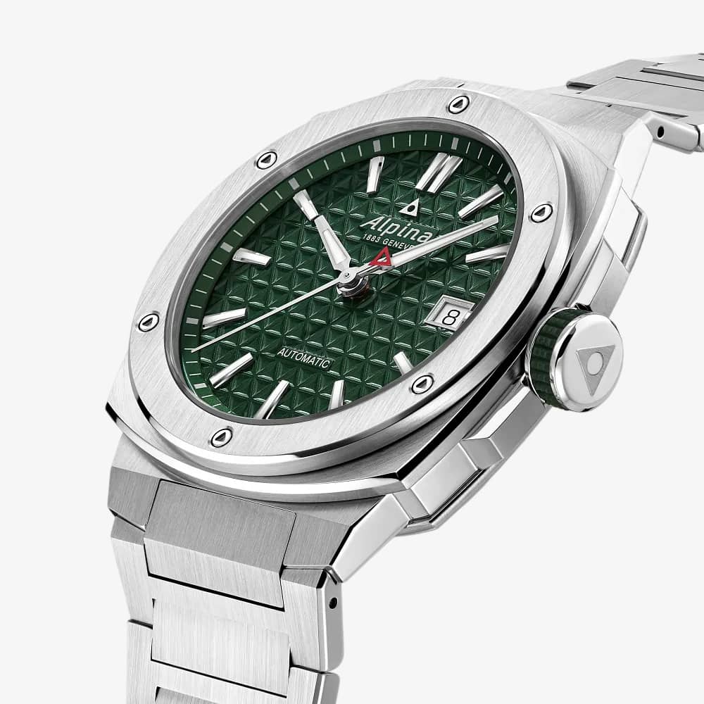 Alpina Mens Alpiner Extreme Automatic Green Dial Bracelet Watch AL-525GR3AE6B