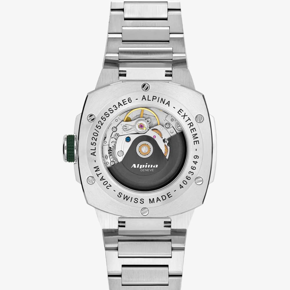 Alpina Mens Alpiner Extreme Automatic Green Dial Bracelet Watch AL-525GR3AE6B