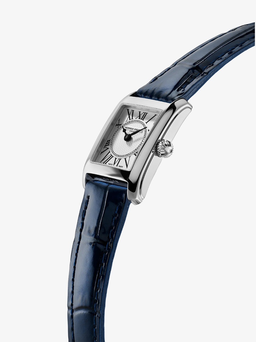 Frederique Constant Ladies Carree Classics Blue Strap Watch  FC-200MC16