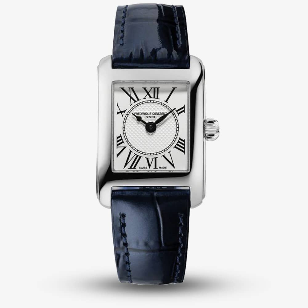 House of Watches - Frederique Constant Ladies Carree Classics Blue Strap Watch  FC-200MC16