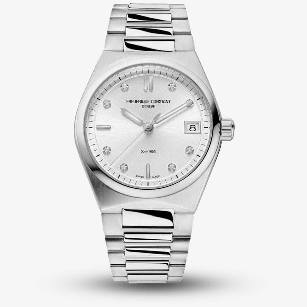 House of Watches - Frederique Constant Ladies Highlife White Dial Stainles Steel Watch FC-240SD2NH6B