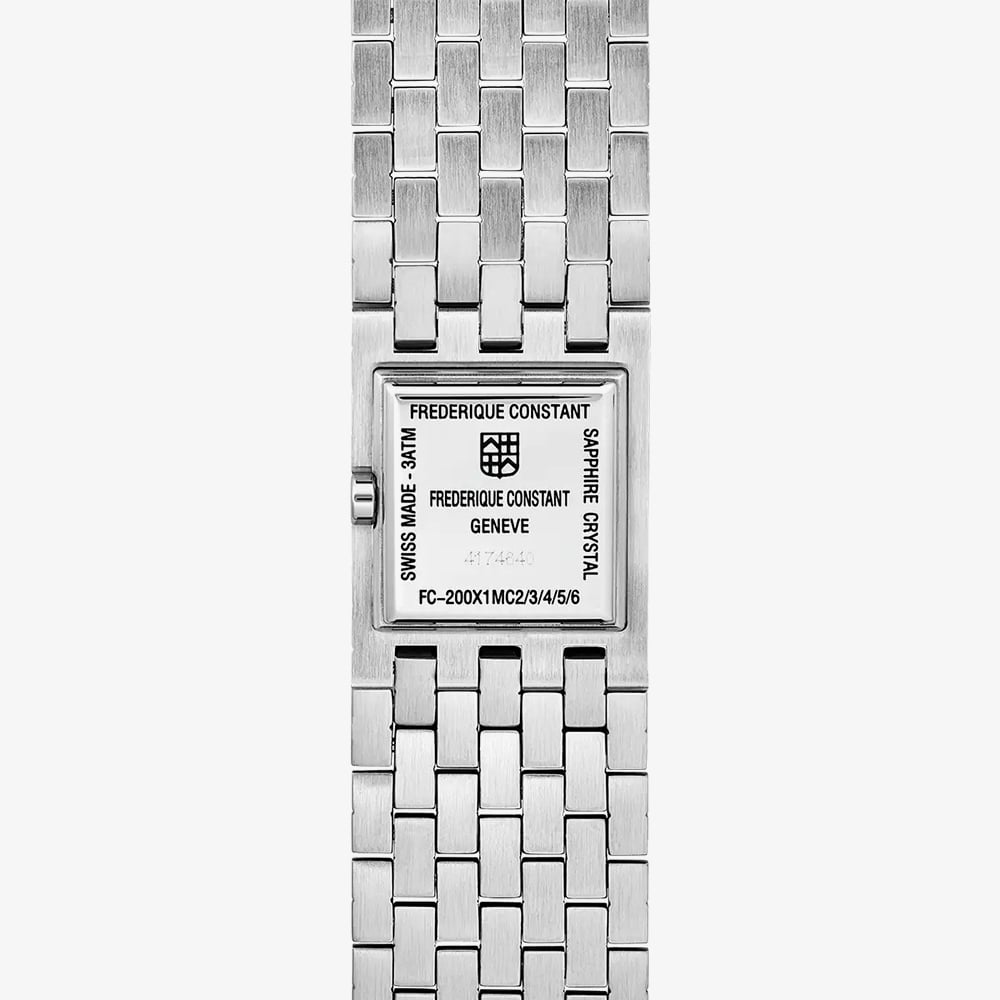 Frederique Constant Ladies Manchette Silver Tone White Dial Watch FC-200WR1MC6B