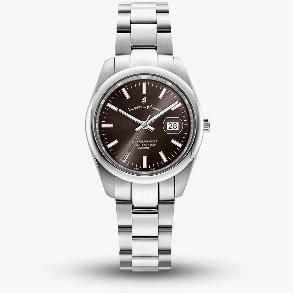 House of Watches - Jacques du Manoir Ladies Allure Brown Dial Watch JWL03803
