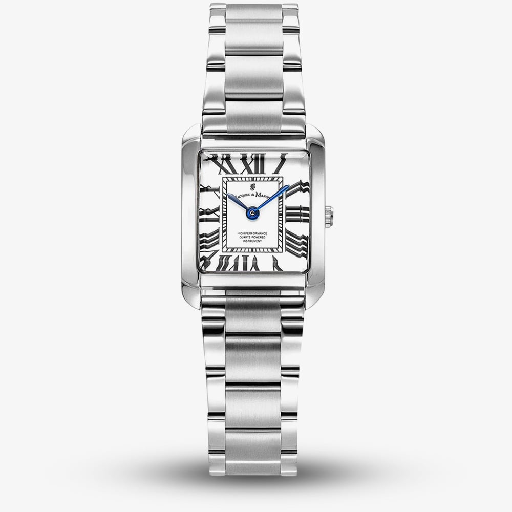 House of Watches - Jacques du Manoir Ladies Emily White Dial Bracelet Watch JWL04401