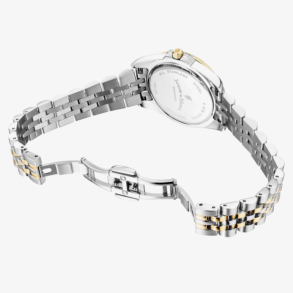 Jacques du Manoir Ladies Inspiration Active Two Tone Green Dial Watch JWL05004