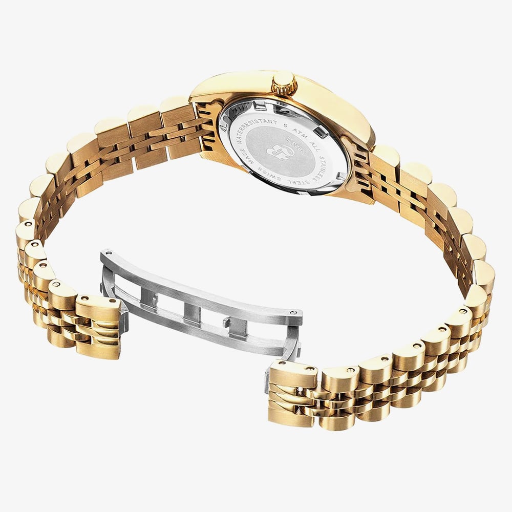 Jacques du Manoir Ladies Inspiration Elegance Gold Tone Watch NRO.12