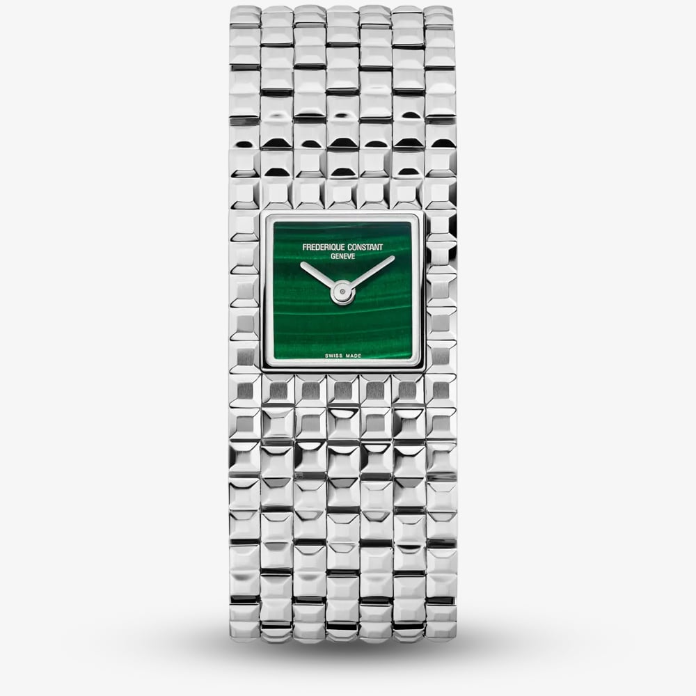 Frederique Constant Ladies Manchette Green Malachite Dial Watch FC-200MA1MC6B