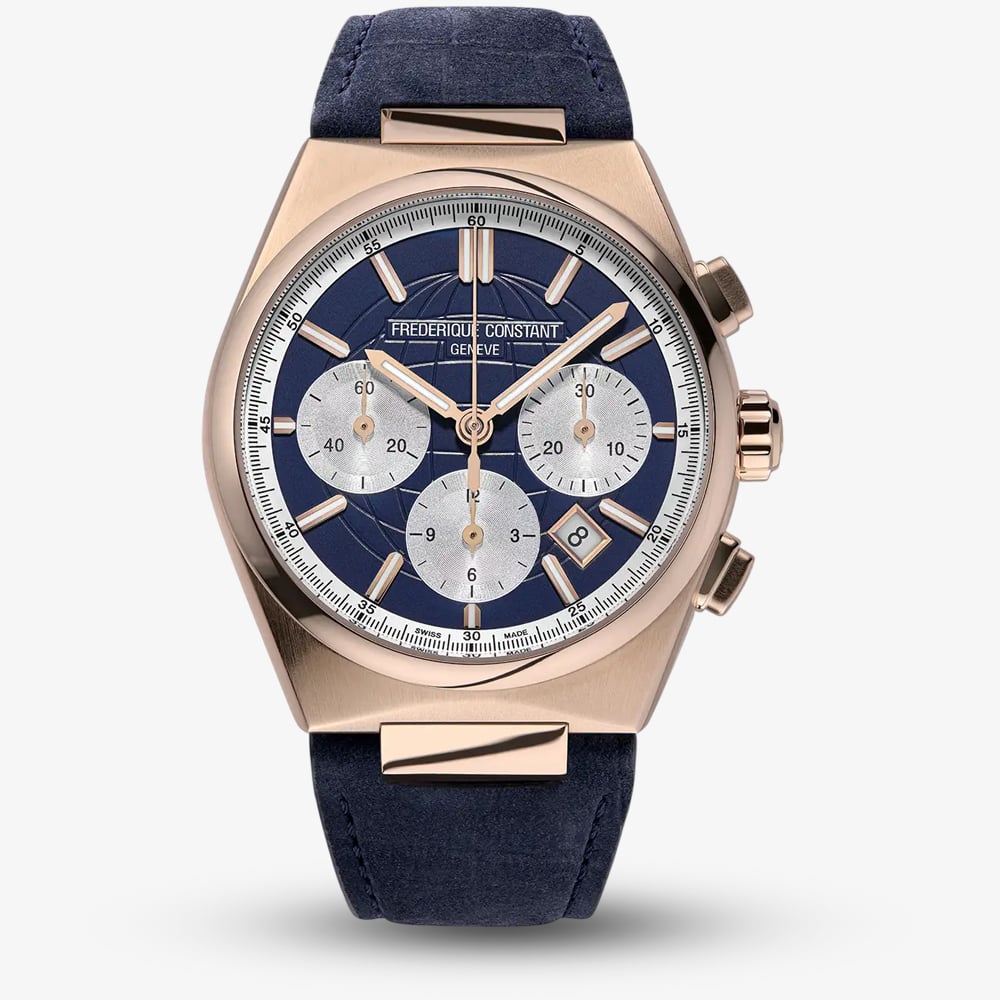 Frederique Constant Mens Highlife Chronographic Rose Gold Plated Watch FC-391NS4NH4