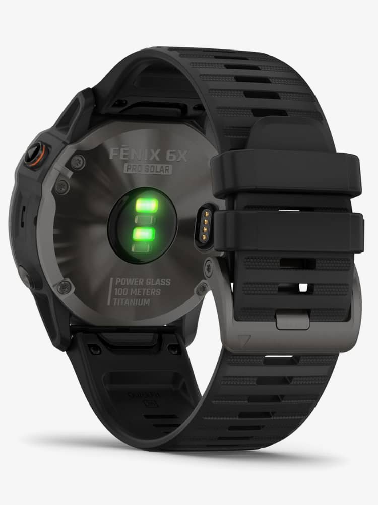 Garmin Unisex Fenix 6X Pro Solar Edition Black Rubber Strap Watch 010-02157-21 