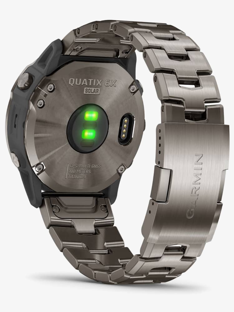 Garmin Unisex Quatix 6X Solar Edition Titanium Bracelet Watch 010-02157-31 