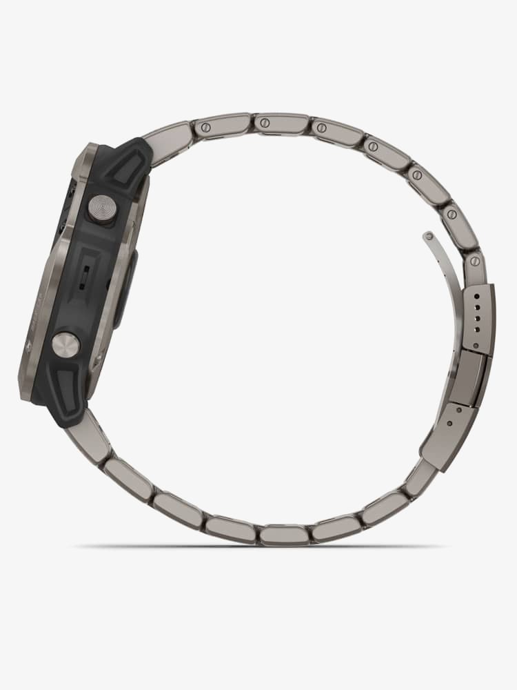 Garmin Unisex Quatix 6X Solar Edition Titanium Bracelet Watch 010-02157-31 