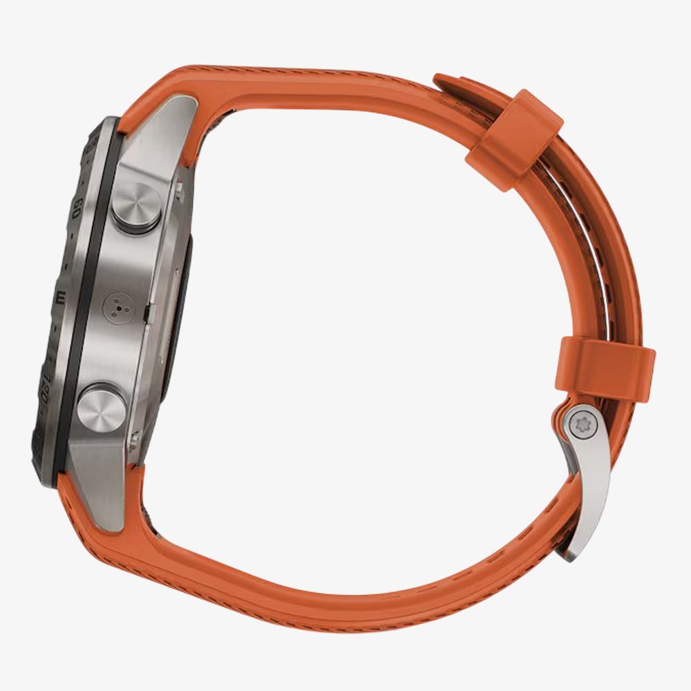 Garmin Mens Marq Adventurer Orange Rubber Strap Watch 010-02567-31 