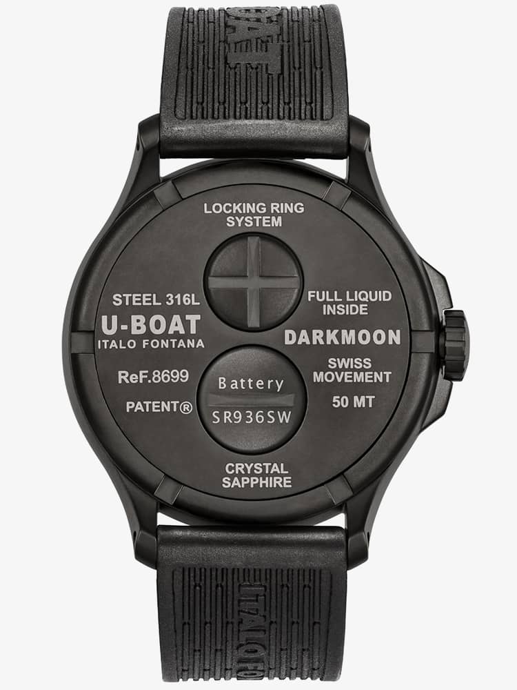 U-BOAT Mens Darkmoon 44mm Brown Dial Watch 8699/B