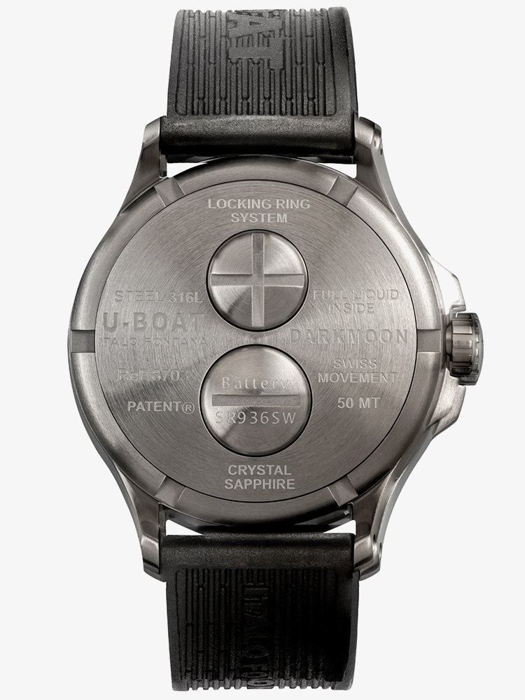 U-BOAT Darkmoon Mens 44mm Stainless Steel Brown Dial Watch 8703/B