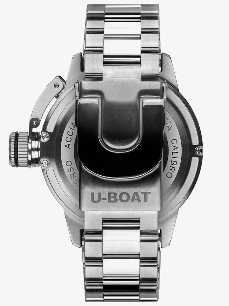 U-BOAT Mens Sommerso 46mm Stainless Steel Strap Watch 9007/A/M