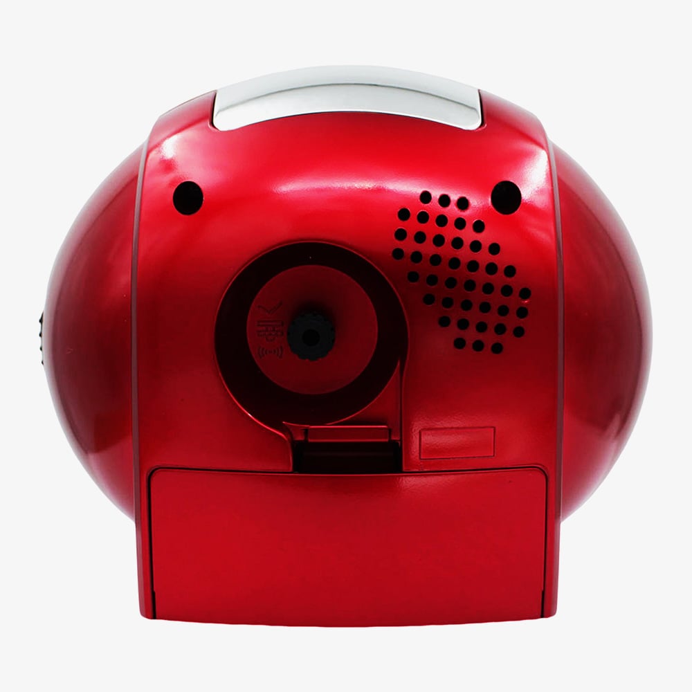 Seiko Retro Red Oval Bell Alarm Clock QHK059R