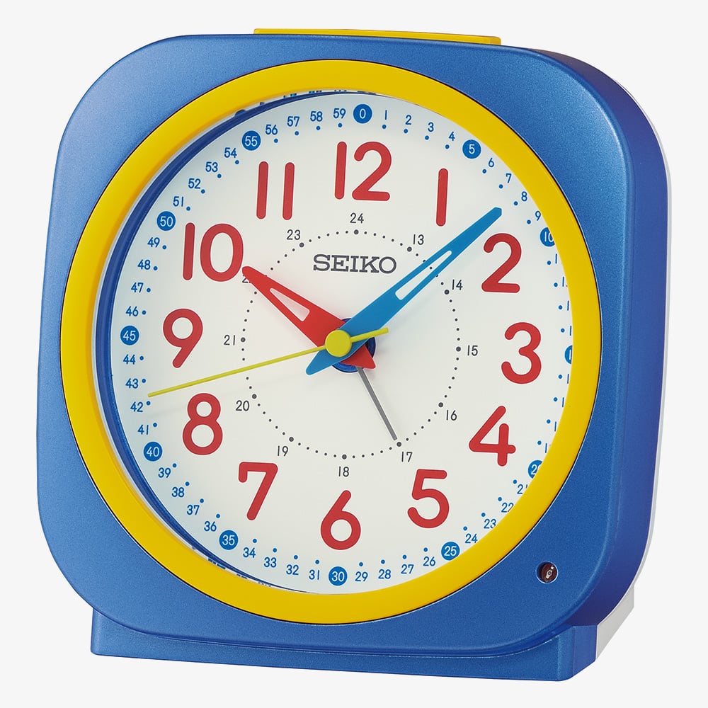 House of Watches - Seiko Time Teacher Multicoloured Alarm Clock QHE200L