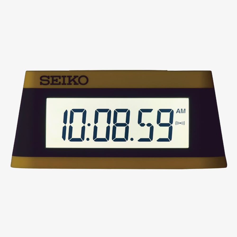Seiko Sports Yellow Selectable Alarm Clock QHL091Y