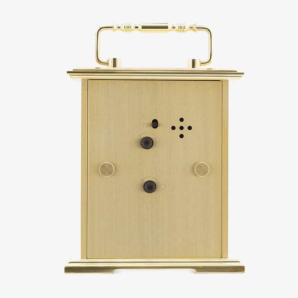 Acctim Gainsborough Gold Tone White Dial Clock 36518